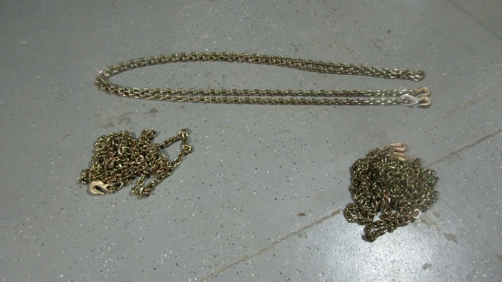 (3) New 20ft 5/16'' Grade 80 Chains - 3x Times The Price