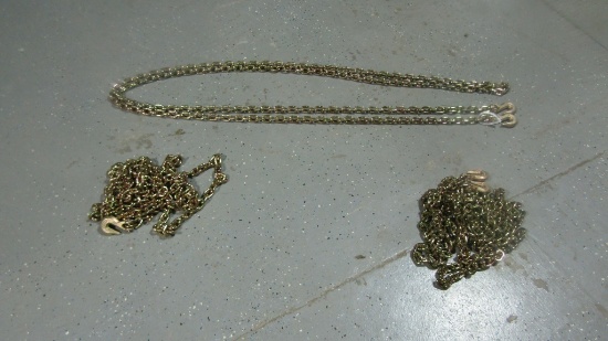 (3) New 20ft 5/16'' Grade 80 Chains - 3x Times The Price