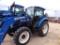 NEW HOLLAND T4.75 MFWD TRACTOR W/ 655TL LOADER. 599 HOURS