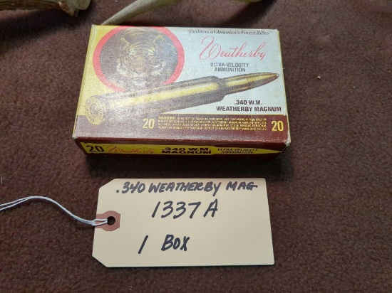 WEATHERBY MAG .340 AMMUNITION