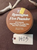 REMINGTON FIVE-POUNDER TIN OF 22 LONG RIFLE AMMUNITION - SEALED