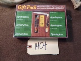 REMINGTON GIFT SET WITH POCKET KNIFE AND 22 HIGH VELOCITY AMMUNITION