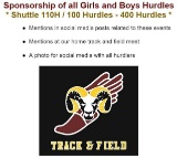 SPONSORSHIP OF ALL TRACK & FIELD MVAOCOU GIRLS & BOYS HURDLE EVENTS