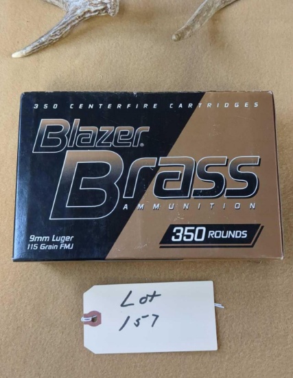 BLAZER BRASS 9MM LUGER 155 GRAIN AMMUNITION