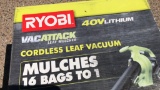 40V Cordless Ryobi Leaf Vacuum