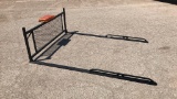 8FT Black Truck Bed Rack with Light Bar