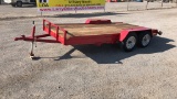 Homemade Red Utility Trailer - Aprx 6FT x 12FT