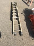 (2) Pcs of Fiberglass Extension Ladder