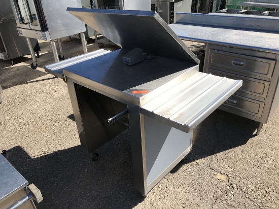 SS Commercial Kitchen Cashier Cart