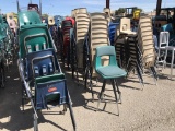 (3) Rows of Stacking School Chairs - Aprx 800