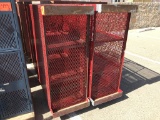 (2)pcs of Red Steel Cage Lockers