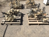 (5)pcs of Hanging Rod Iron Chandeliers