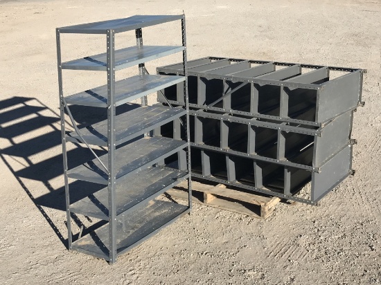 (4)pcs of Steel Shelving