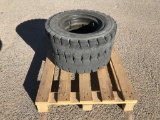 (2)pcs of Forklift Tires