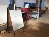 ROW of Assorted School Surplus Furniture / Easels