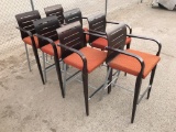 (7)pcs Bar Chairs