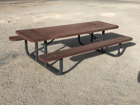 Rubber Coated Steel Picnic Table