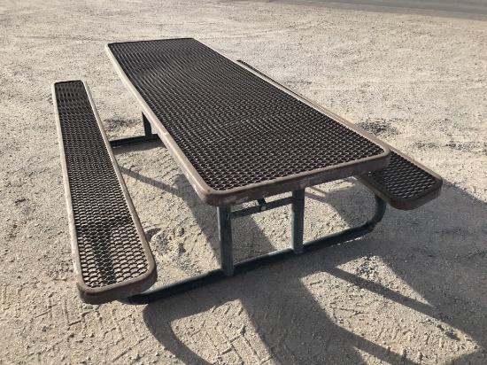 Rubber Coated Steel Picnic Table