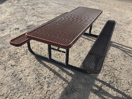 Rubber Coated Steel Picnic Table