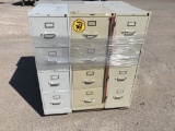 (5)pcs Steel Office File Cabinets