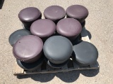 (16)pc Cushioned Bar Stool Seat Tops