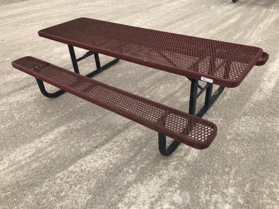Rubber Coated Steel Picnic Table