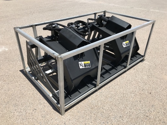 Unused Hydraulic Skid-Steer 6FT Grapple RockBucket