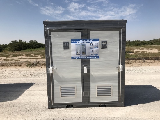 UNUSED Mobile Toilet w/ Dual Restrooms