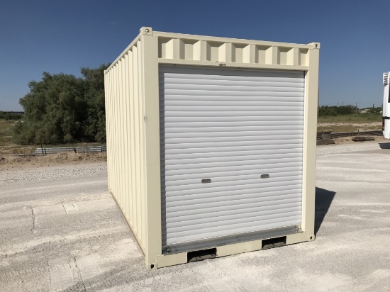 2021 12FT Shipping Container w/ Roll Up Door