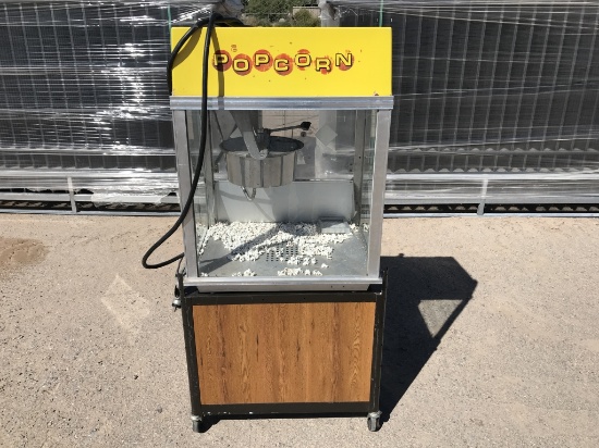 Popcorn Machine on Cart