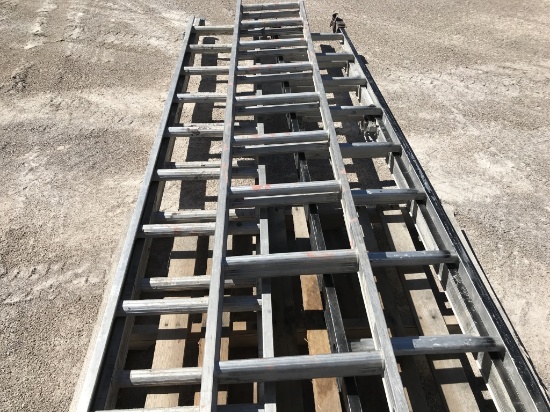 (3)pcs - Louisville Aluminum Extension Ladders