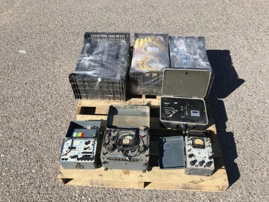 Pallet of Electronic Testing Units, Cables