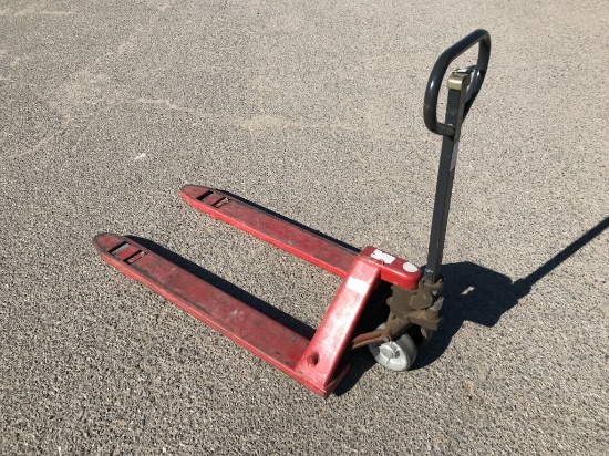 Red Pallet Jack ( Leaks Fluid)