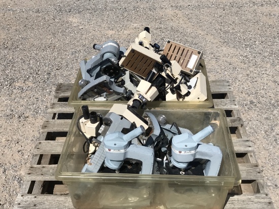 Pallet of Assorted Microscopes