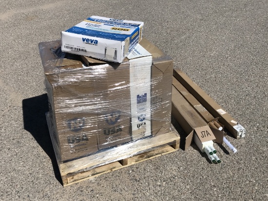 Pallet of Air Filters, LED Lights