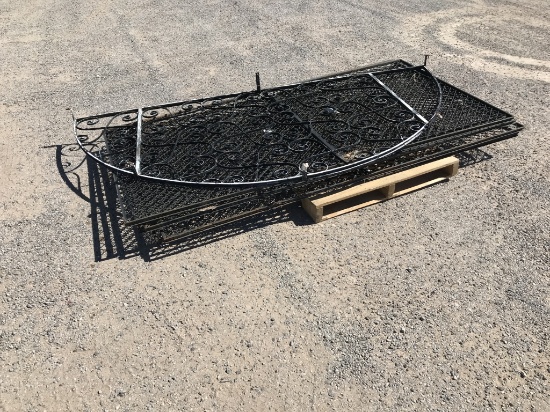 (7)pcs - Wrought Iron Gates (4FT x 8FT)