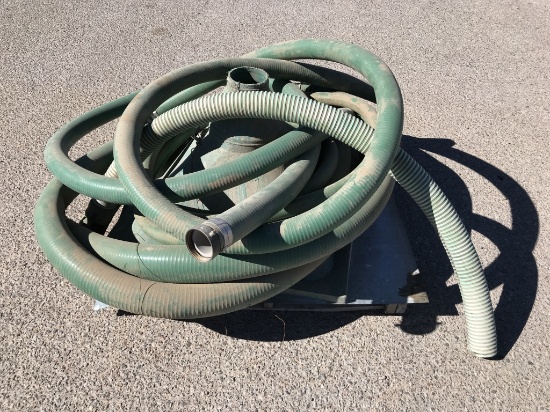 Pallet of Contractor Items - Hose,Funnel