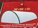UNUSED 30FT x 65FT x 15FT Dome Shelter