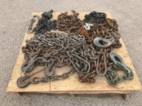 Pallet of Assorted Sizes Chains / Slings