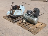 (2)pcs - Concrete Saw, Air Compressor