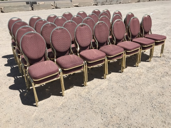 School Restaurant Surplus -(56)pcs Padded Chairs