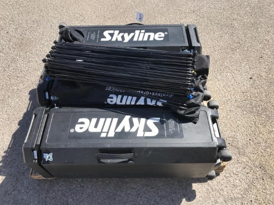 Pallet of Skyline Exhibits Equipment