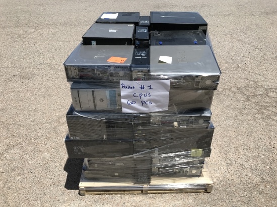 School Electronic Surplus - Aprx (60) Desktop CPU