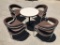 (5)pcs Upholstered Dinning Room Chairs / Table