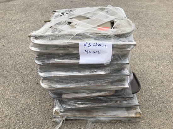 Aprx (40) Folding Steel Chairs