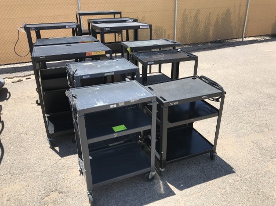 Electronic Surplus -(12)pcs Rolling A/V Carts