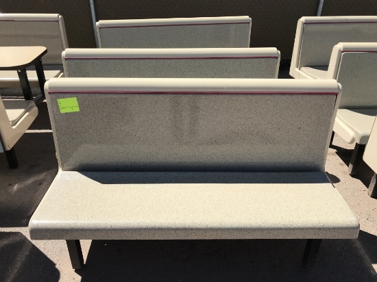 (3)pc - Restaurant 60" Booth Benches - A