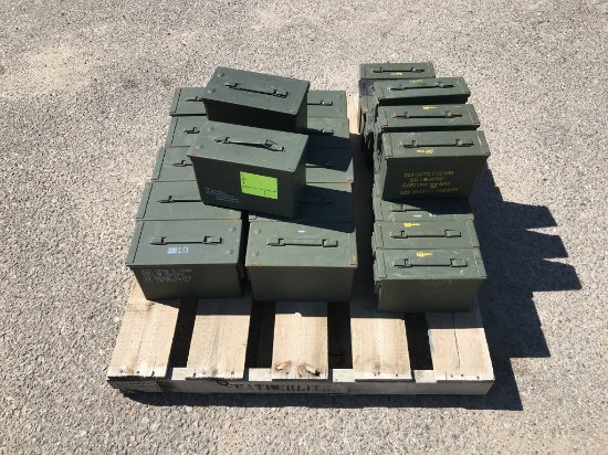 Aprx (25)pcs Military Ammo Boxes