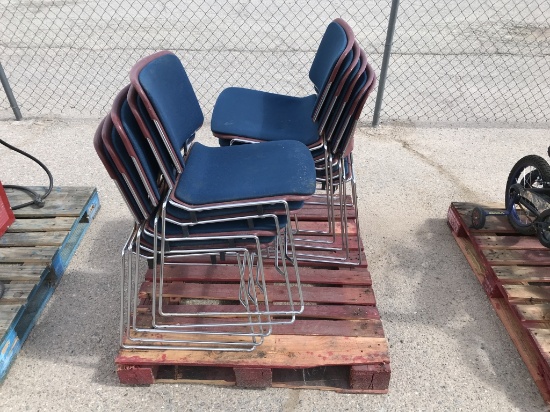 (10)pcs - Stack Padded Chairs