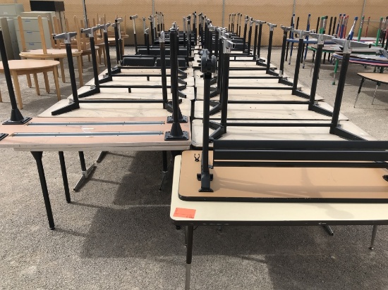 School Surplus Furniture -Aprx (66)pcs Tables/Desk